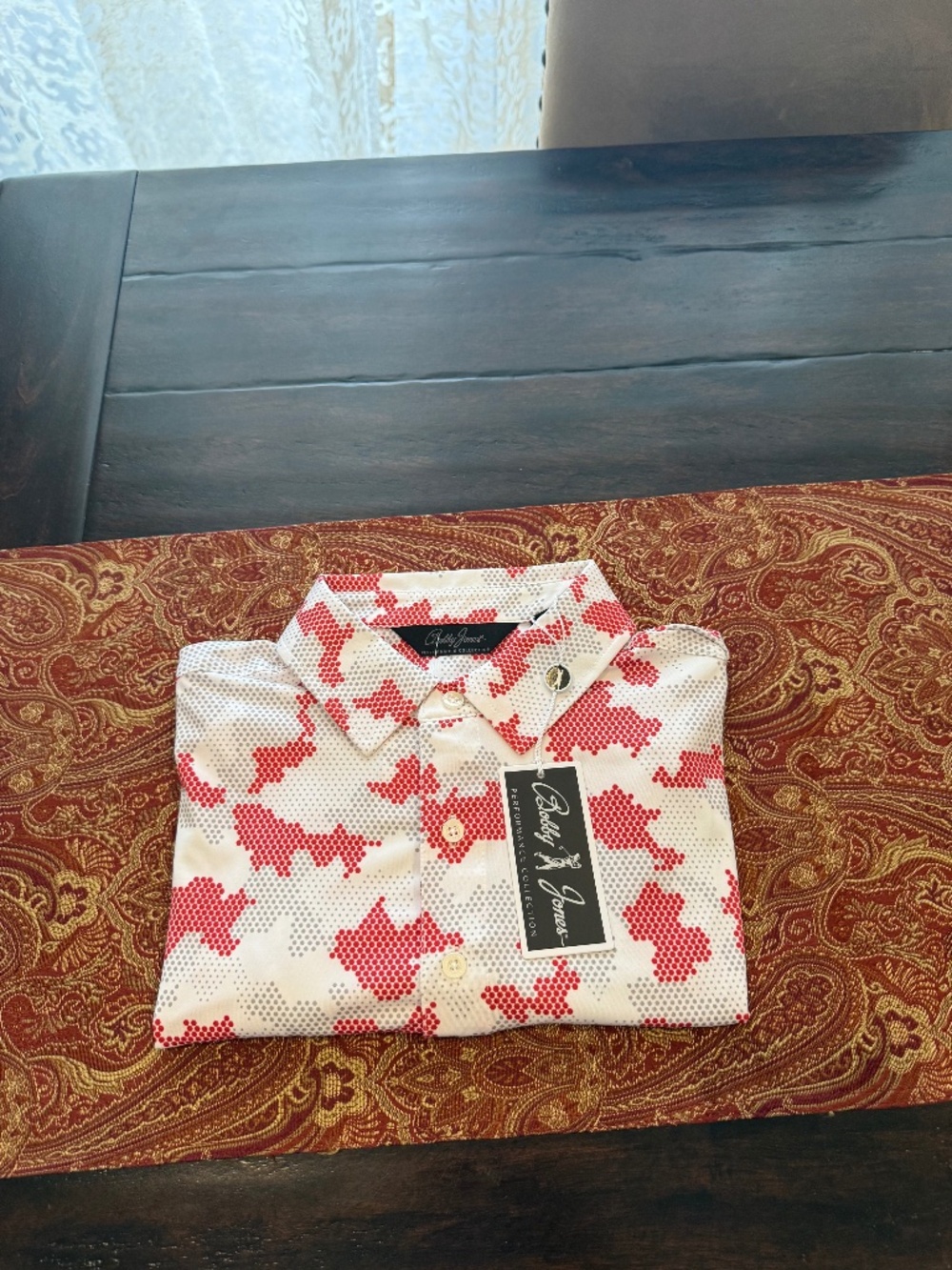 Bobby Jones Men's Small Coast Performance Collection Polo MSRP $110